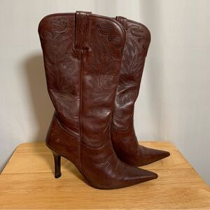 Charlie Horse by Lucchese Western Cowgirl Heel Stiletto Boots-Sz 7